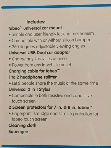TABEO 9 IN 1 TABLET KIT / CAR MOUNT / UNIVERSAL WITH STYLUS & USB & ADAPTOR - 第 9/12 張圖片