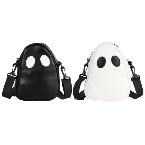 Ghost Funny PU Crossbody Bags Zipper Fashion Messenger Handbags for Daily Street - Foto 1 di 17