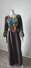 Beautiful African black dress. Multicolor Ankara print with side slit.
