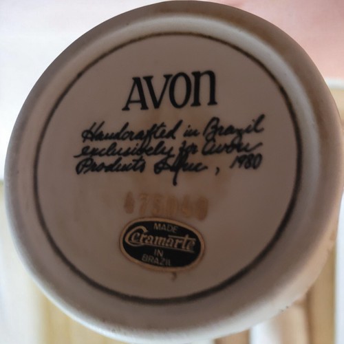 Taza Avon Stein 1980. Cattle Drive, Stage Coach, Roping, Chuck Wagon 475040 - Imagen 4 de 4
