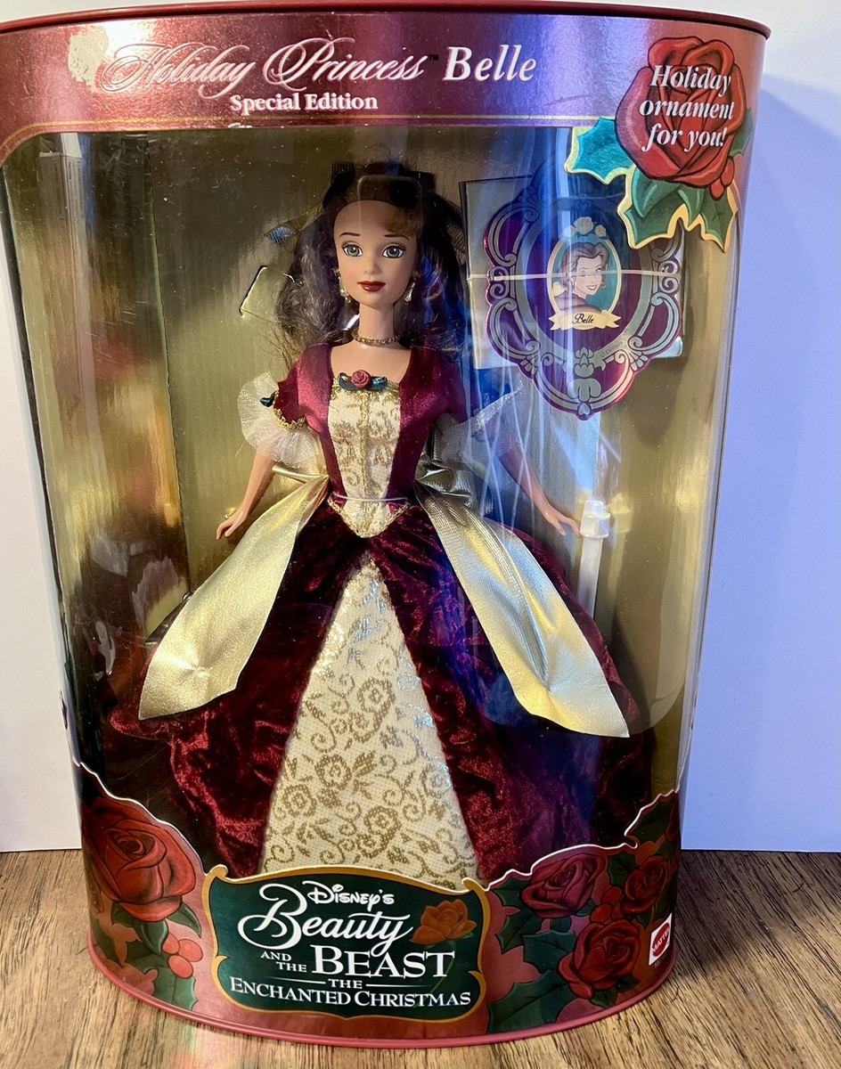 Disney Christmas Belle Barbie from “Beauty and the Beast” Movie