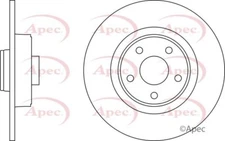 1X APEC RED DSK2326 REAR BRAKE DISC FOR RENAULT ESPACE - SAME DAY DISPATCH