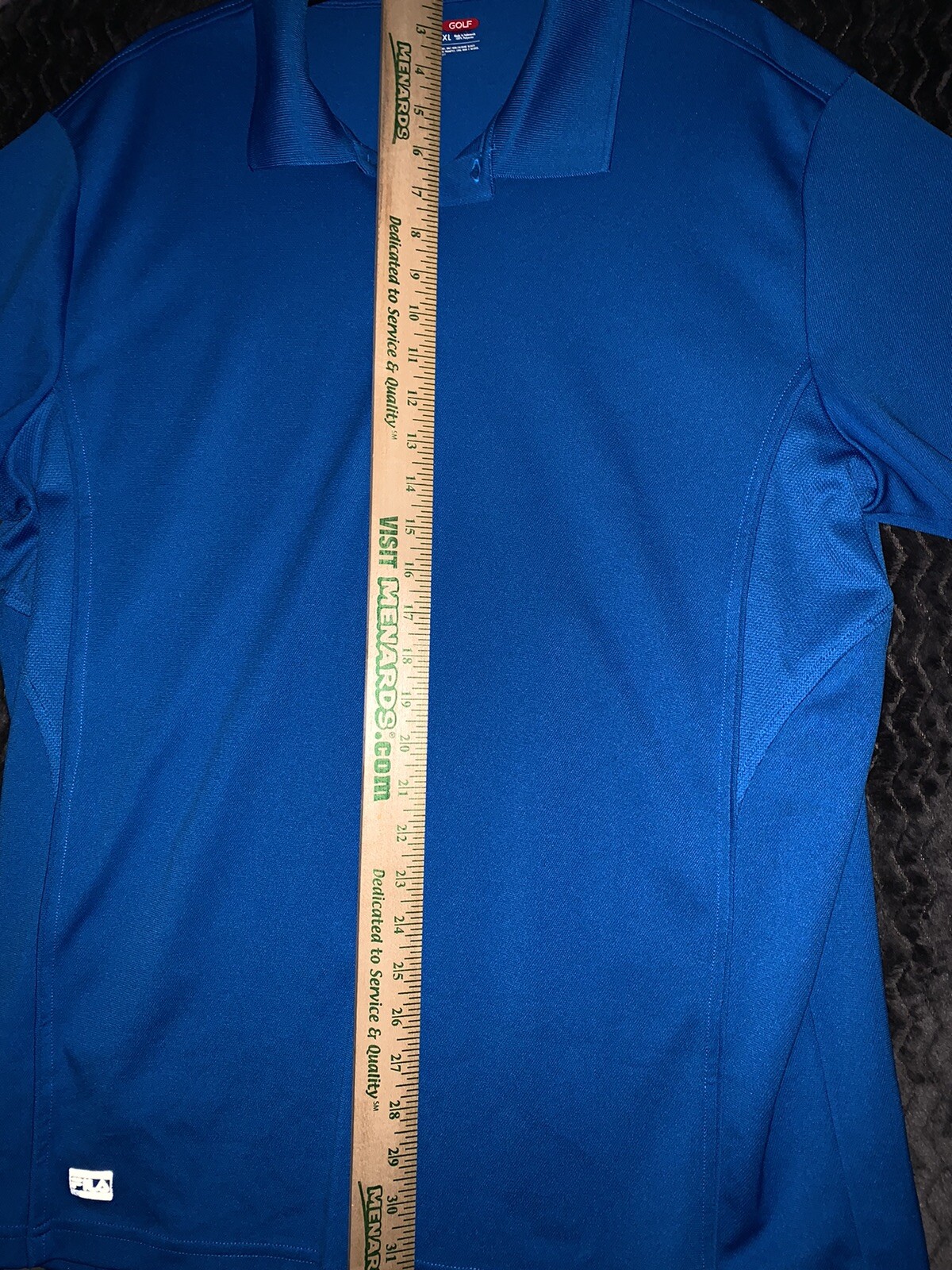 Camicia da golf Fila Sport uomo blu taglia XL