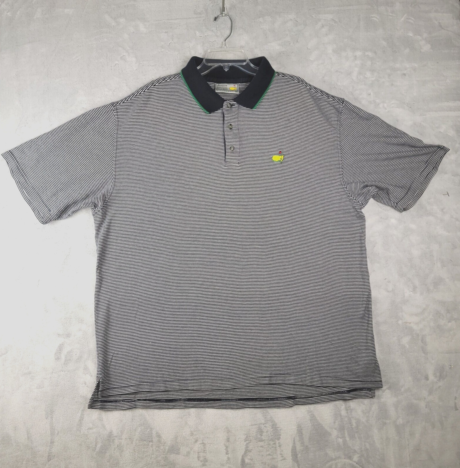 The Masters Golf Shirt Mens XL Augusta National Shop Polo Striped by Slazenger