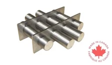  Industrial 7" Round Magnetic Hopper Grate with Rare Earth Magnets