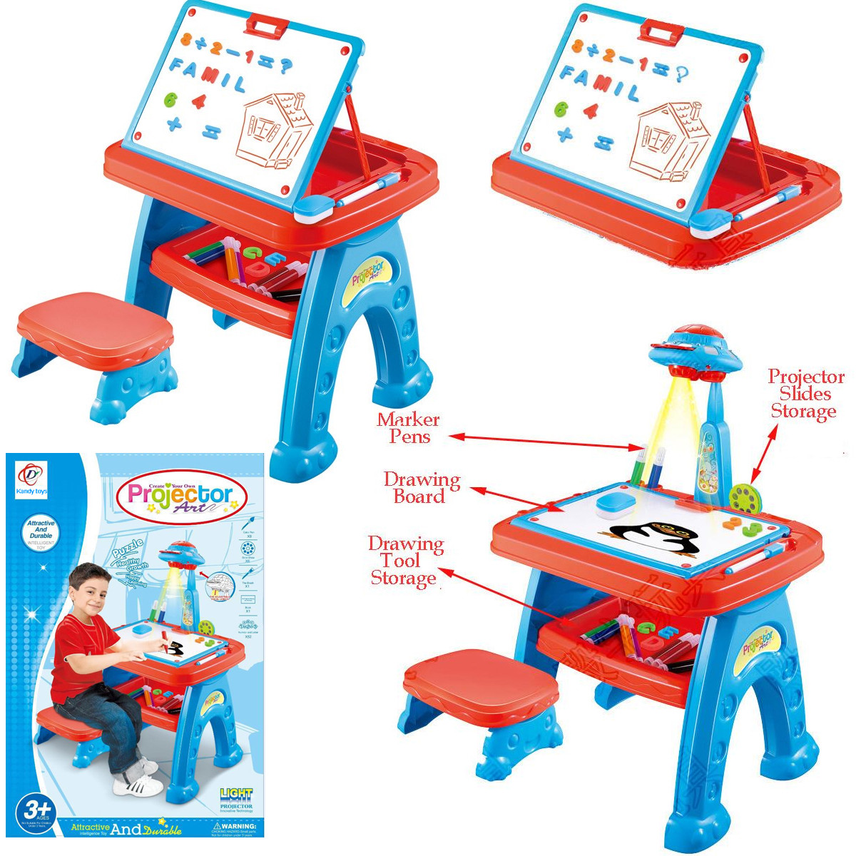 CREATE YOUR OWN PROJECTOR ART DESK TABLE KIDS DRAWING GIFT SKETCH