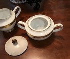 New Chamberlain Home Accent Estate Collection Creamer Sugar Bowl W/lid Gold Trim — photo 9