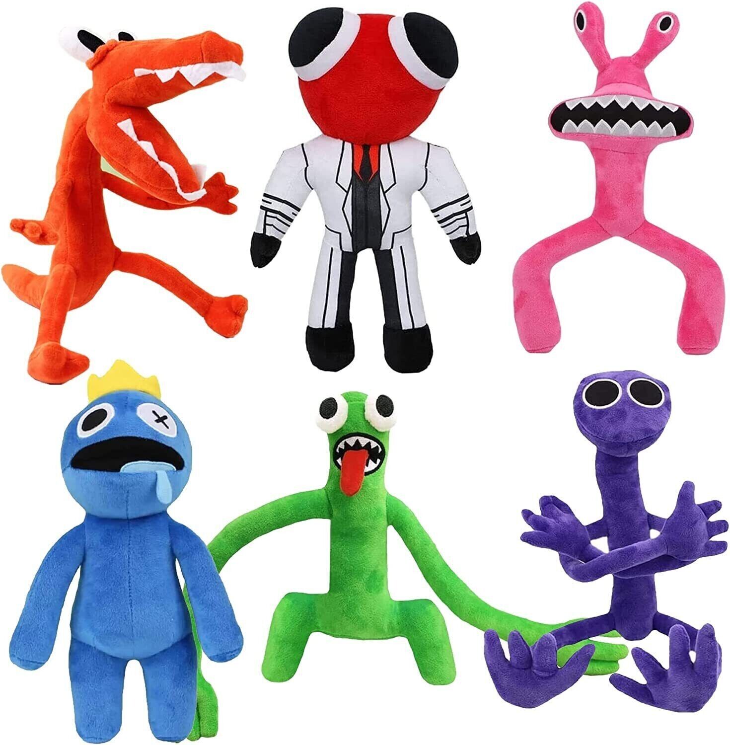 Chez_Thiate Rainbow Friends Toy, Amis Arc-en-Ciel Jouet en Peluche, Roblox  Doors Peluche, Rainbows Friends Poup¿¿E en Peluche, Horror Monster Pillow,  pour Enfants et Fans de Jeux (Noir)