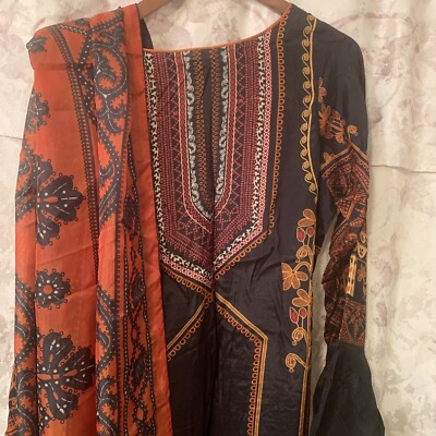 Designer lime light 2P kameez 