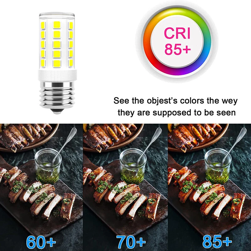 1-10x E17 LED Bulb Microwave Oven Light Dimmable 4W Natural White 6000K Light - Image 4 of 4