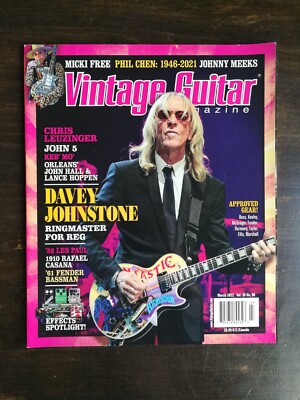 Vintage Guitar Magazine March 2022 Davey Johnson  John 5  Phil Chen  1023