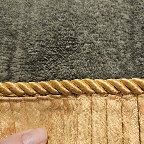 Avanti Green With Gold Trim Decorative Fingertip Towel Set Of 3 - Picture 10 of 11
