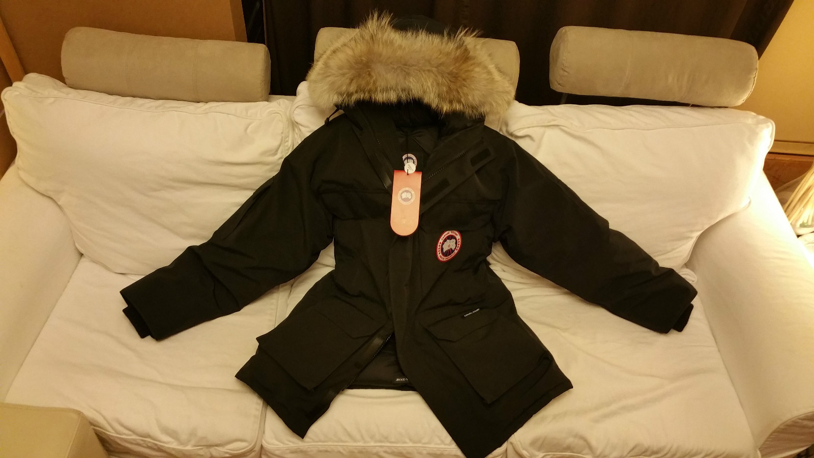 NEW "RED LABEL" EDITION "BLACK" CANADA GOOSE EXPEDITION MEDIUM FITS LG-XL PARKA image 4