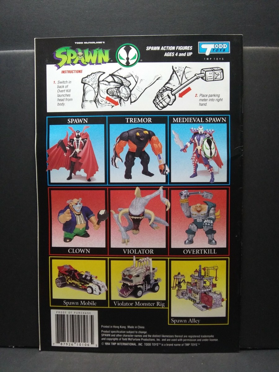 Spawn Toys #1 Todd McFarlane Overkill Action Figure Insert | eBay