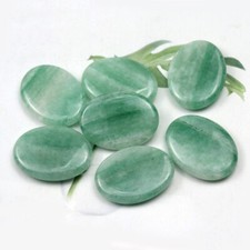 8Pcs Small Green Jade Cold Stone Hot Massage Stones Rock Spa Massagers Stones