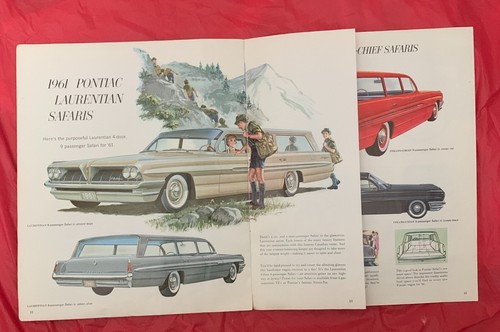1961 Pontiac "PARISIENNE / LAURENTIAN / STRATO-CHIEF"- Original Car Brochure - Imagen 6 de 10