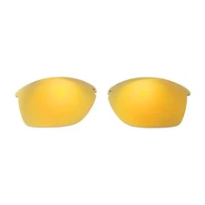 Walleva 24K Gold Polarized Replacement Lenses For Oakley Unstoppable Sunglasses