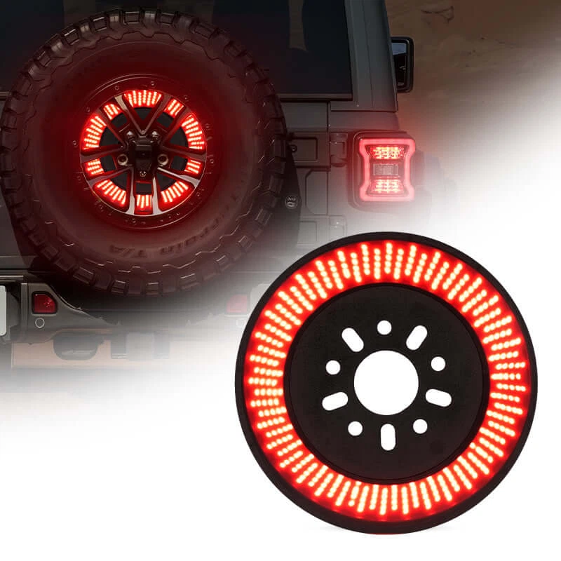 Spare Tire Brake Light for Jeep Wrangler JL JLU 2018+ LED 3rd Third Brake Light Foto 2 de 4