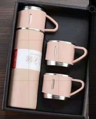 Premyam Plus Vacuum Stainless Set Gift Flask Steel Travel Mug Thermos