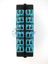 Panduit FAP12WAQDLCZ Fiber Panel w/12 LC 10Gig Duplex Multimode Adapters STSI