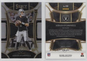 2023 Panini Select Suite Level Silver Prizm Aidan O'Connell #450 Rookie RC