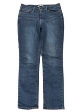 Levi's Women's Dark Wash Signature Gold Label Mid Rise Straight Jeans - 16