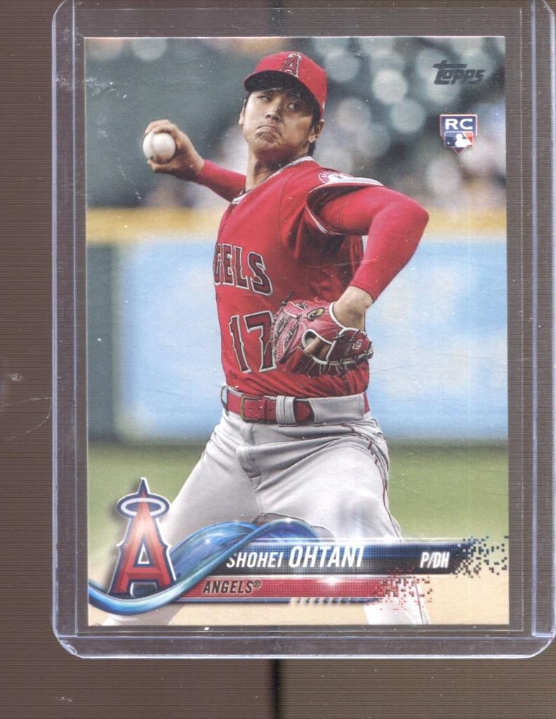 2018 Shohei Ohtani Topps Update #US1 RC Rookie LA Dodgers MVP