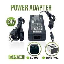 NEW Original Zebra 75W AC Power Adapter for ZD421-HC ZD500 Thermal Label Printer