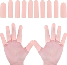 Silicone Finger Protectors(12 Pack),Gel Finger Protectors,Finger Sleeves,Finger 