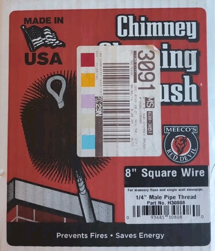 Meeco's Red Devil 8 In. Square Wire Chimney Brush 30808 NEW
