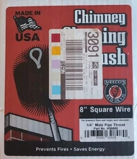 Meeco's Red Devil 8 In. Square Wire Chimney Brush 30808 NEW