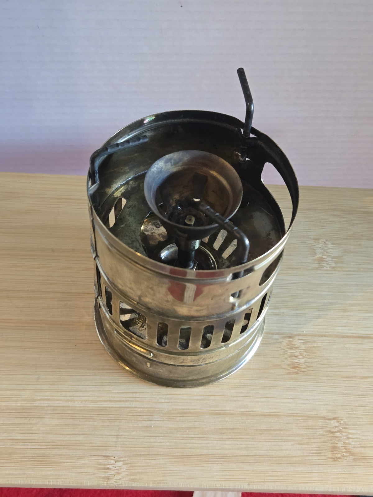 UNTESTED Vintage Svea 123 Brass Backpacking Stove –Made in Sweden–w/ Windscreen 