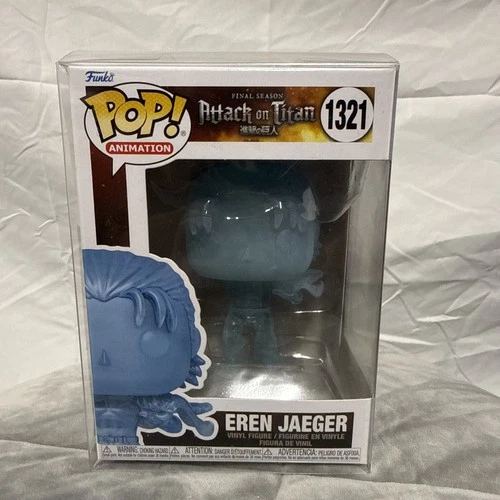 Funko Pop! Animation - Eren Jaeger Open Shirt Figure 1321 Blue Transparent