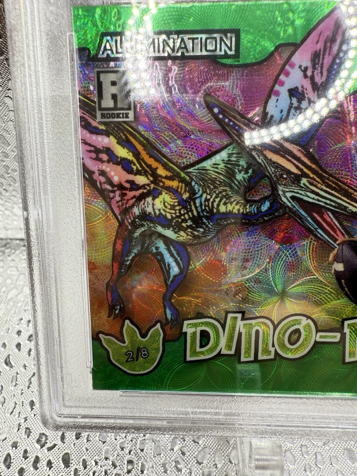 2024 Wild Card Alumination Dinomight Caleb Williams GREEN /8 #ADCW1 PSA 10 POP 1 - Image 3 of 4