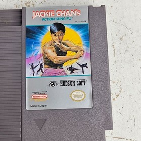 Jackie Chan's Action Kung Fu Nintendo NES cartuccia originale non testata.