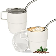 4oz Stackable Cup, Vacuum Insulated Espresso Cup Set of 2, Espresso Mug for C...