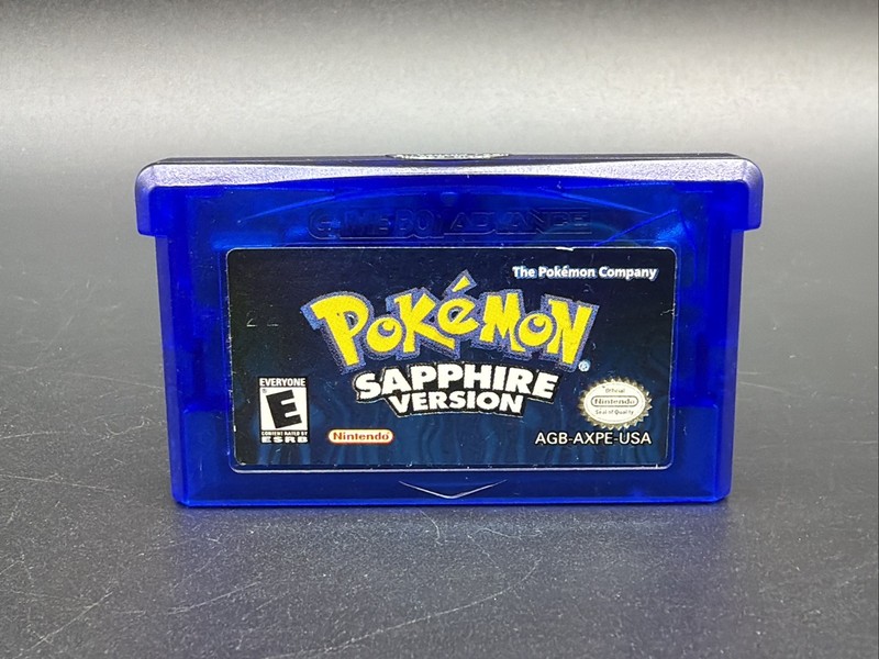 NEW BATTERY - Pokémon Sapphire Authentic, Tested, Nintendo GBA Game Boy Advance
