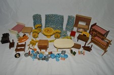 Vintage Kids Toy Furniture includes Living Room and Kitchenware