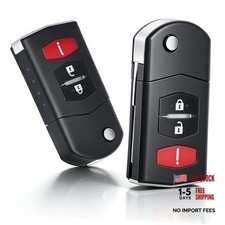 Flip Remote Key Fob Shell Replacement for Mazda 2 3 5 CX7 CX9 2006-205 Car 1