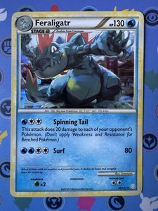 Pokémon TCG - Feraligatr - 20/123 - Rare - HeartGold & SoulSilver [LP]
