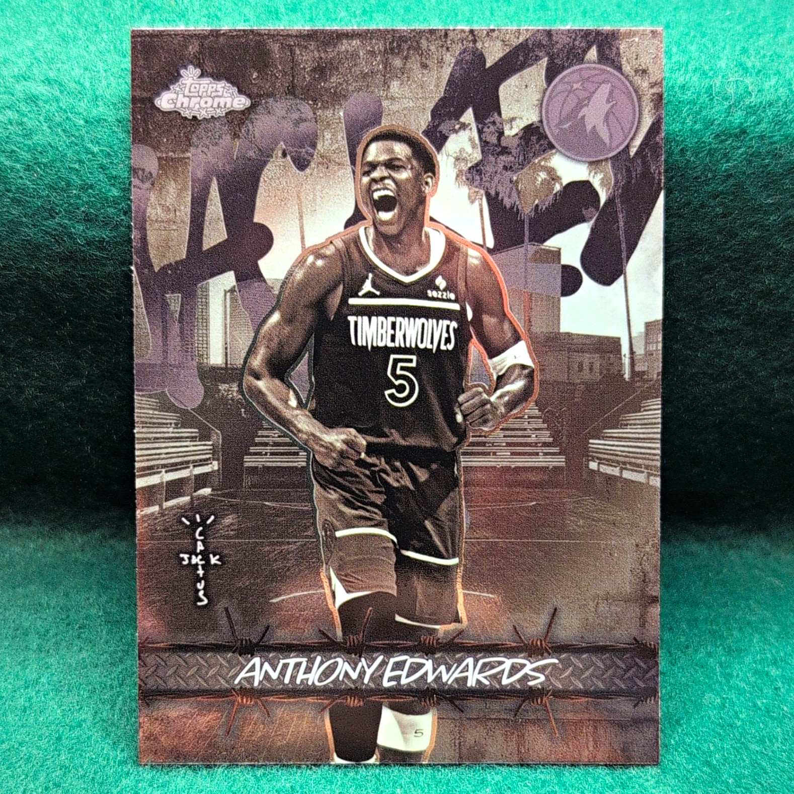 Topps Anthony Edwards Minnesota Timberwolves 2026 Topps Chrome Jacked Up #JU-20