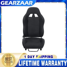 Racing Bucket Seat Large Car Seat + Runners Adjustable Breathable for Cars UK