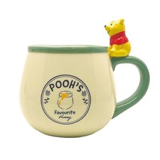 Disney Po Bear Mug with Figure 340ml  Ceramic Japan