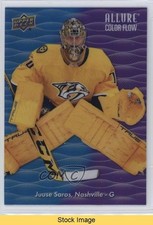 2023-24 Upper Deck Allure Color Flow Blue Purple Juuse Saros #CF-4 READ 0zn7