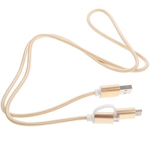1 Pcs 2 in 1 Micro USB Type C Charging Cable Charging Wire with USB Type C to - Picture 10 of 12