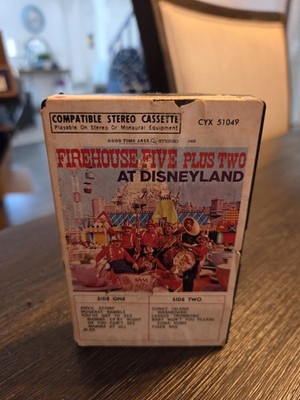 Firehouse Five Plus Two At Disneyland Clamshell Audio Cassette Tape RARE Tested