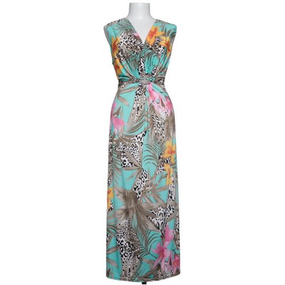 Chica London, Maxikleid, Größe: S/M, Blau/Mehrfarbig, Elasthan/Polyester #6WQ