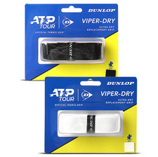 Dunlop ATP Tour Viper-Dry Cushion Grip 1.8mm Badminton Tennis Tape 1Grip/Pack