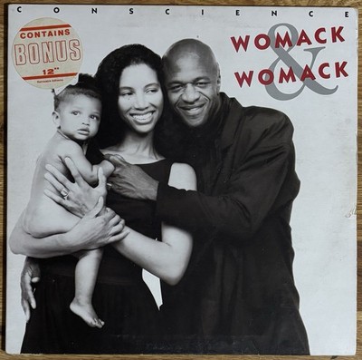 Womack & Womack Conscience w/ bonus 12'' Rare Orig 1988 Island Gatefold NM LP