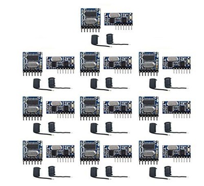 QIACHIP 10 Pack Wireless 433Mhz RF Module Receiver and Transmitter Remote... 